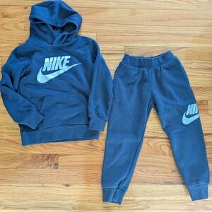 Nike Kids Blue Sweatpants & Hoodie Set
